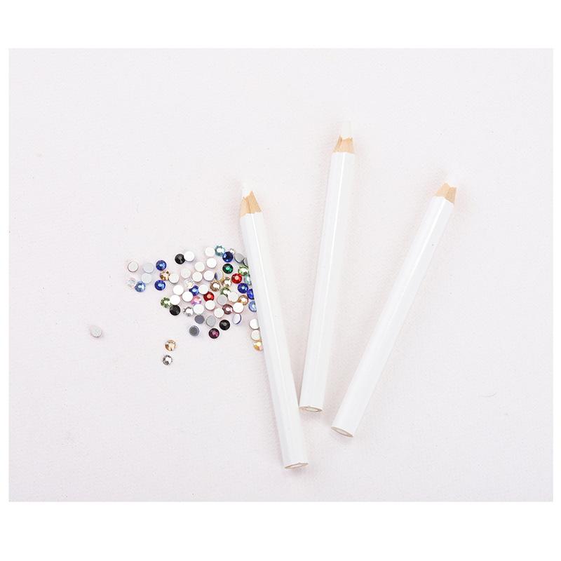 Cross-Border Exclusive Nail Art Pencil: Short Style Self-Adhesive Crayon with Gem Placement for DIY Manicures
