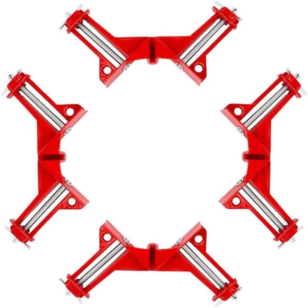 4 Pcs 90 Degree Angle Clamps Carpentry Frame DIY Glass Clamps Angle Clamps Hand Tools Degree Toggle Clamps For Woodworking
