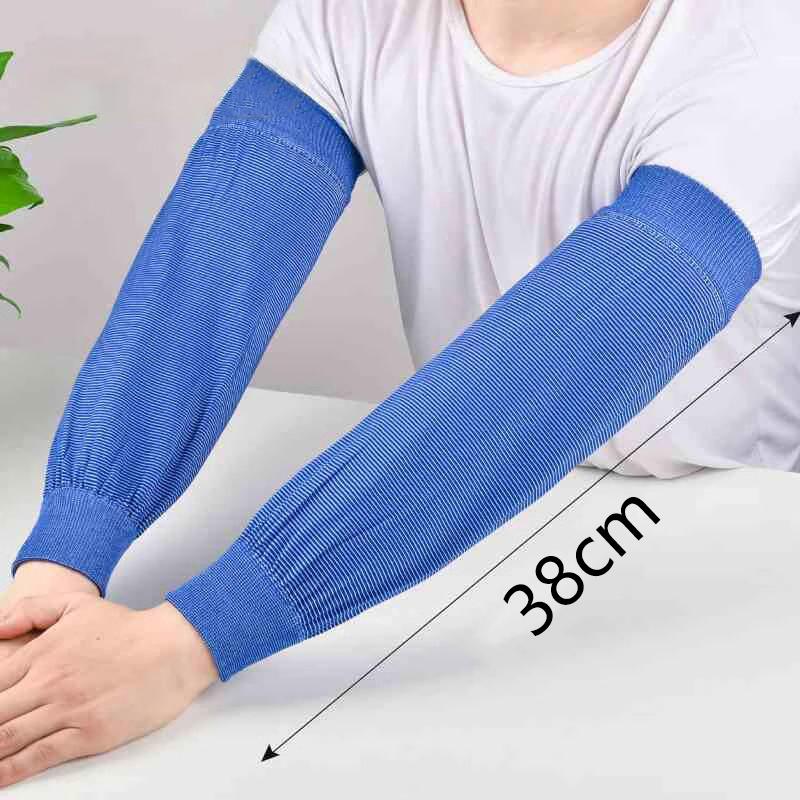 2Pairs Summer Cooling Arm Sleeves Sun Uv Protection Hand Cover Arm Warmers Running Fishing Cycling Basketball Sunscreen Sports S