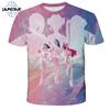 Casual Fashion Kpop Demon Hunters Kids 3D Cartton Short Sleeve Summer Boys Girls T-Shirt  Anime Short Sleeve T-shirt