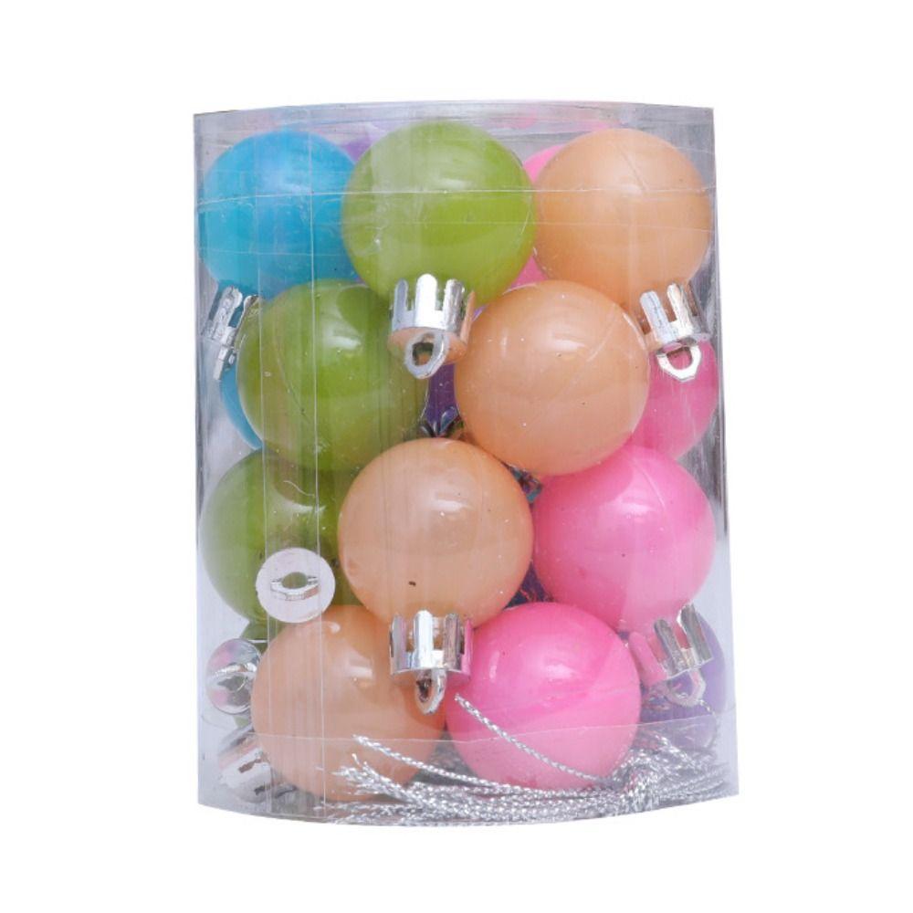 15/20pcs Plastic Christmas Ball Colorful Hang Bauble Ball Xmas Tree Hanging Ornament  Party