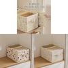 Printed Fabric Storage Box With Foldable Design For Closet Organization And Laundry Use