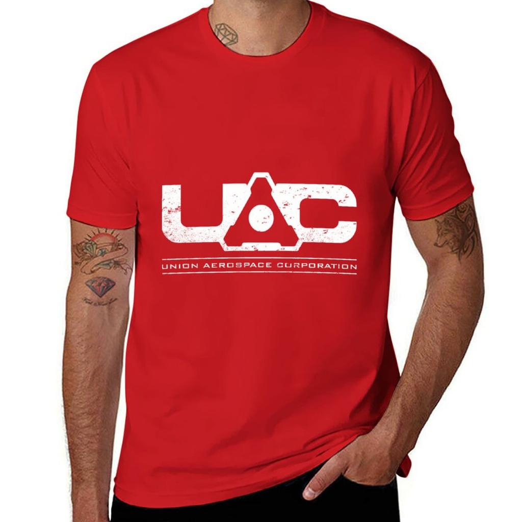 Zatracená Union Aerospace Corporation Tílko bílé distressed letní top vlastní tričko Estetické oblečení pánské designové oblečení