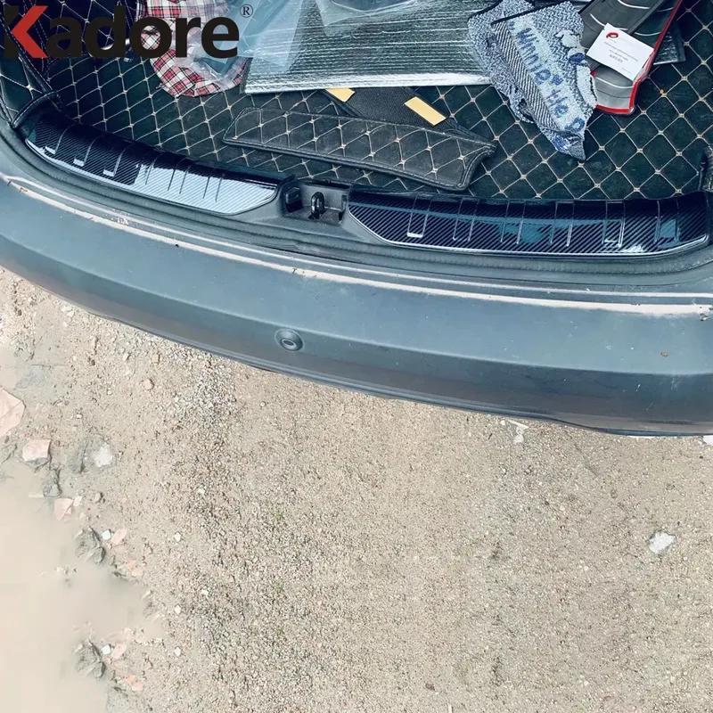 Car Accessories For Nissan Kicks    Steel Inner Rear Tunk Bumper Cover Trim Tailgate Door Sill Plate Guard Pad