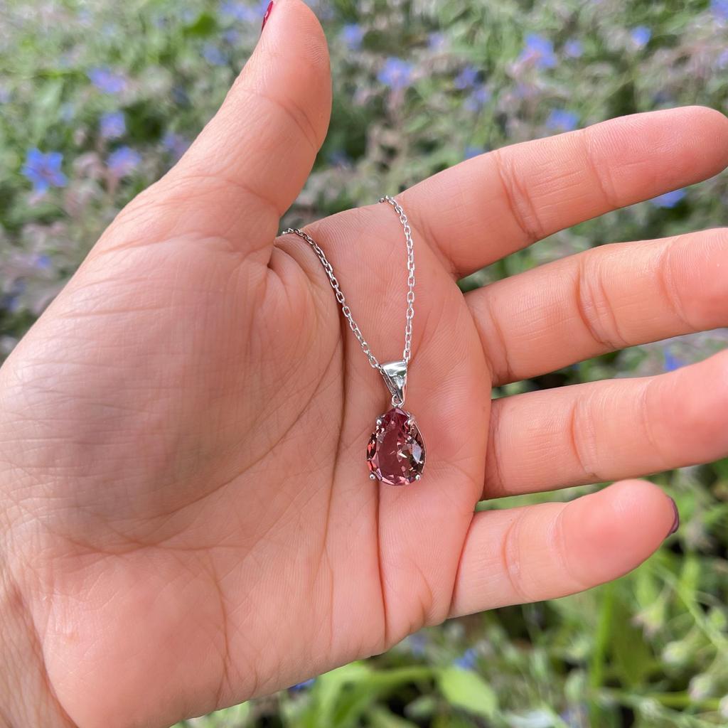 Zultanite Stone Necklace, Color Changing Stone Pendant, Silver Necklace, Sultanite Necklace, Necklace For Women