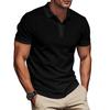 Summer New Men's Polo Shirt Solid Color Lapel Color Matching Short-sleeved Men's Polo Shirt In Stock