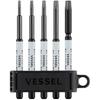 VESSEL (VESSEL) Screw Remover Bits Hassel Series Hazcell Hex Bits, Set of 5, Opposite Sides, 2/2....
