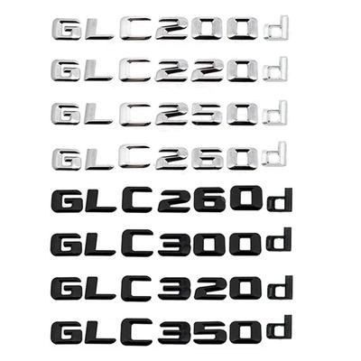 Letters Nameplate Badges Emblem Car Sticker For X253 C253 GLC200d GLC220d GLC250d GLC300d GLC320d GLC350d GLC400d