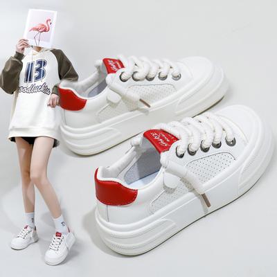 Białe buty dla kobiet Nowe wiosenne studenci koreański styl uniwersalne swobodne Ins modne buty grube dno modne trampki Z7701