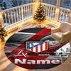 Tapis rond personnalisé avec nom imprimé Atletico Madrid, Tapis polyvalent pour la décoration de la maison, pour salle de jeux, appartement, balcon, entrée, couloir Cadeau