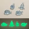 Figurines Mini Phoques Lumineuses 1/5pcs Résine Phosphorescente Animaux Marins Miniature Pour Artisanat DIY Accessoires de Décoration de Jardin