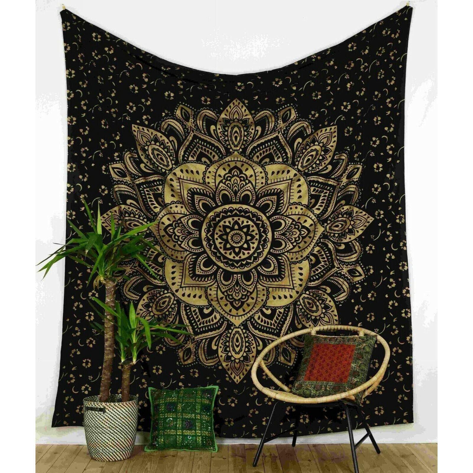 Tapestry Indian Bohemian Hippie Mandala 75x100
