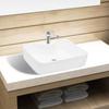 Day and Night - Day and Night Square Ceramic Sink Faucet Hole and Drain White