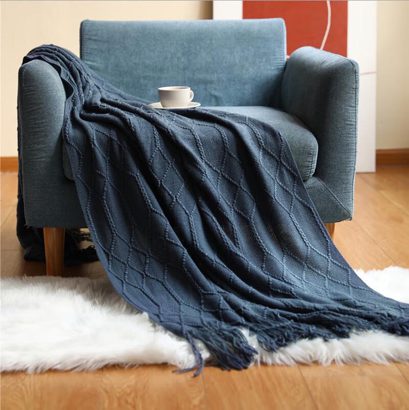 Duoshu Acrylic Knit Throw Blanket