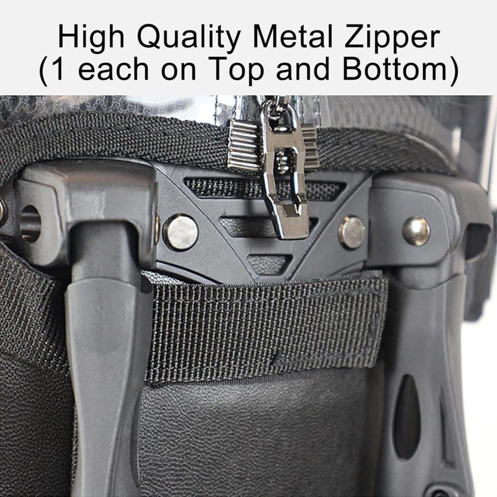 Golf Bag Rain Hood Waterproof Dust Cover with Zipper & Buckle Portable Club Protector for Golfbags/Carry Cart Golf Accessories