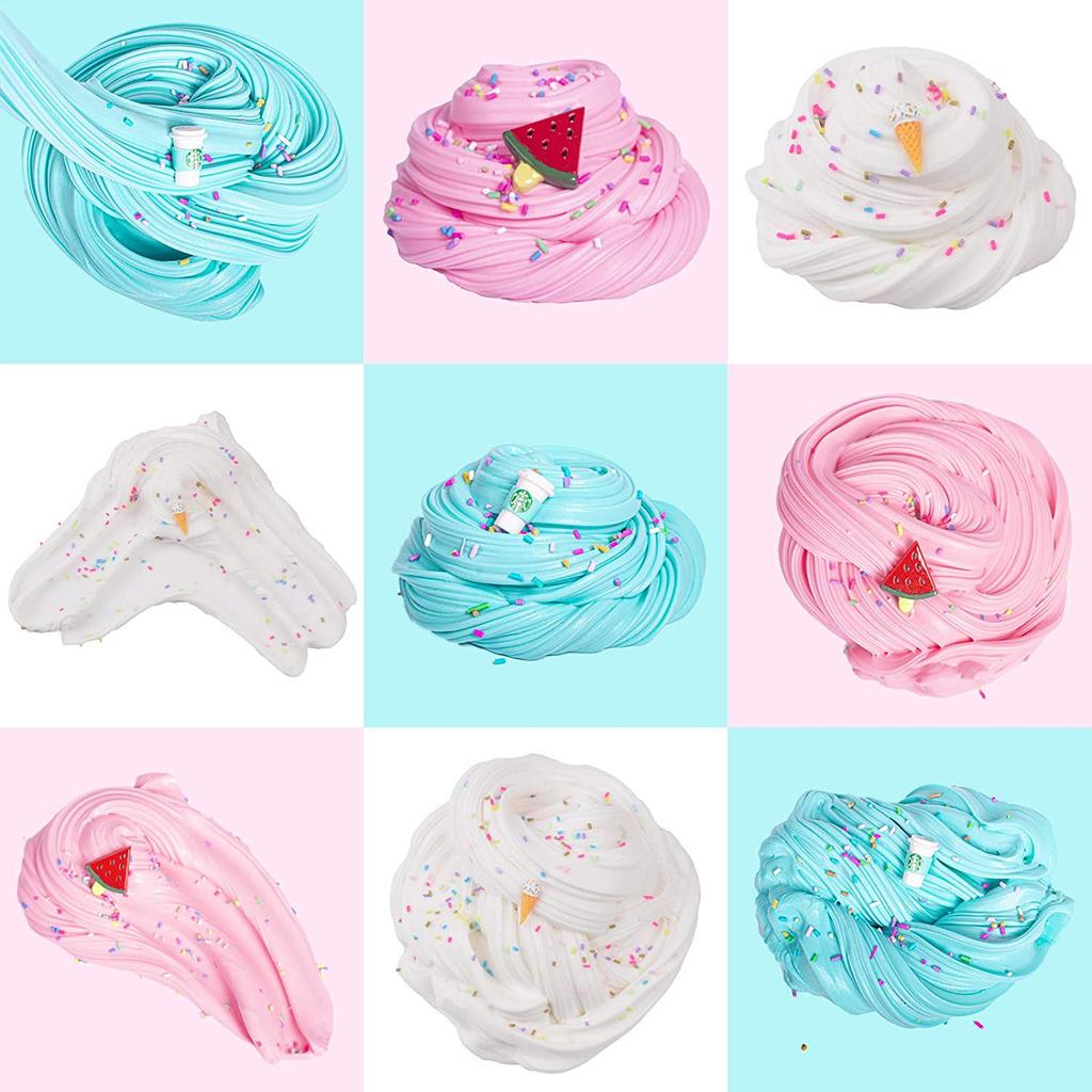 Slime Set with 4-Pack Butter Slimes Soft Slime Toys Safe Color Toys Super Soft and Non-Stick DIY Surprise Slimes