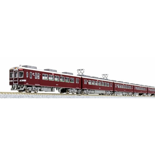 KATO N Gauge Hankyu 6300 Series with Small Windows, 8-Car Set, 10-1436, Model Train