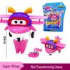 Super Wings Mini Transforming Robot Set: Jett & Jin Kid's Toy Collection