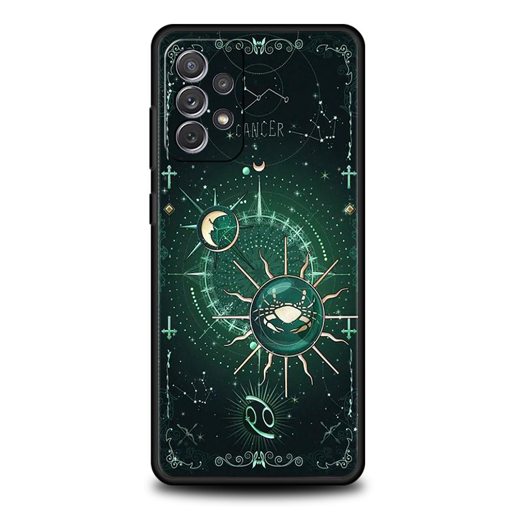 Constellation Phone Case for Samsung Galaxy A55 A35 A15 A14 A25 A54 A51 A71 A72 A73 A32 A52 A52S A41 5G Silicone Shell Capas Bag