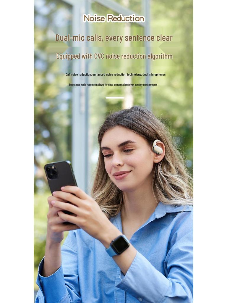 X93 Wireless Bluetooth Headset: Over-ear & In-ear, Air Conduction, Long Battery Life, Sports Design