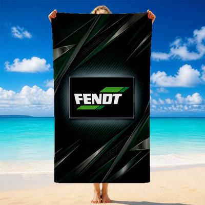 Fendt Baskılı Mikrofiber Plaj Havlusu Kum?Yüzme Dış Mekan Seyahat Kullanımı İçin Dayanıklı Hafif Havlu