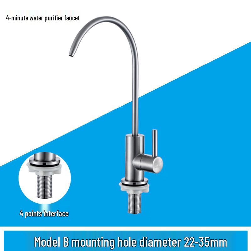 Hibiscus Gooseneck Kitchen Water Purifier Faucet Filter
