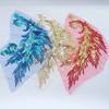 Embroidery Patches Sewing Accessories Feather Sequined Lace Craft Phoenix Tail DIY Sequins Patches