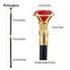 Röd Diamant Typ Guld Promenadkäpp Mode Dekorativ Promenadkäpp Gentleman Elegant Cosplay Käpp Knopp Kräkla 93cm
