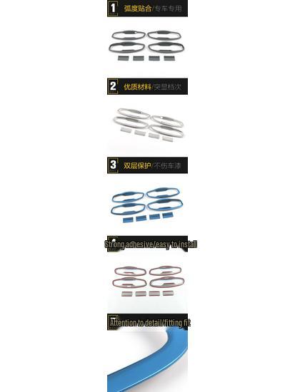 CS55PLUS Dörrskål Ljus Ring: Dekorativt skydd mot repor för CS55-bilen