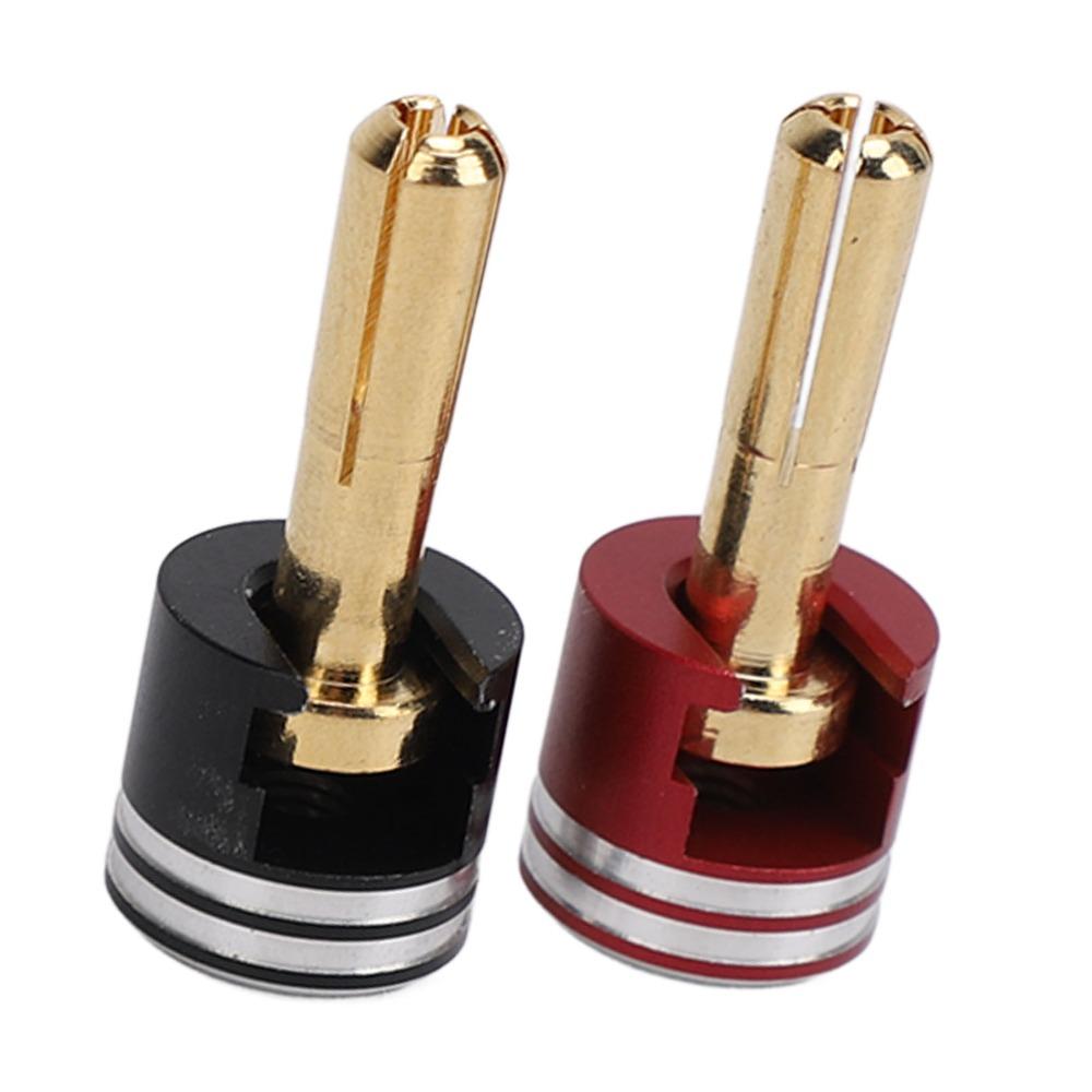 2Pcs Metal RC Heatsink Banana Plug Connectors Banana Plug Connectors  for RC Monster Truck