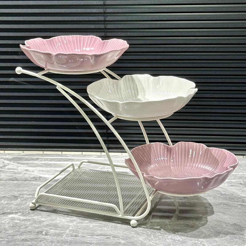 Naijiang Multi-layer Ceramic Fruit Plate