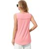 CHARMLEAKS Tank Top Built In Bras for Women Summer Pleated Square Neck Tops Flowy Sleeveless Shirts