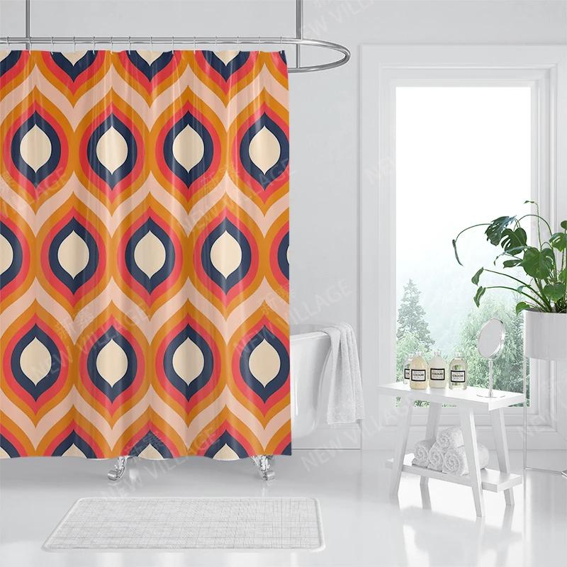 Waterproof Fabric Shower Curtains Bathroom Curtain Accessories Bath Curtain for Shower 180x200 240*200 Boho Decoration Abstract