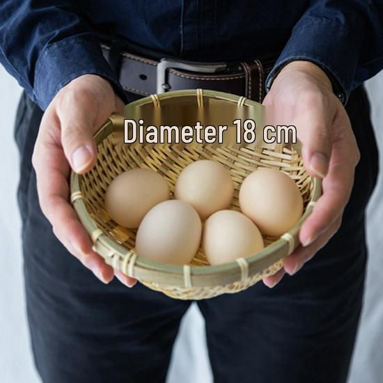 Extra Large Hand-Woven Bamboo Basket: Round Winnowing, Draining, and Steaming Basket for Vegetables and Buns.