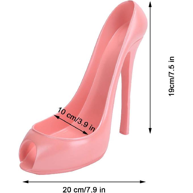 TOPINCN Wine Rack Synthetic Wine Bottle Display Holder Innovative Highheeled Shoe Shape Home Decoration Accessories()