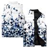 Ladies' Casual And Fashionable Sleeveless Vest Floral Pattern Printed Cotton Jacket