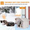Cat House For Outside Large Waterproof Bed Outside Cat House Winter Shelter For Cold Weather Kitten Puppy Small Medium Dog Pet