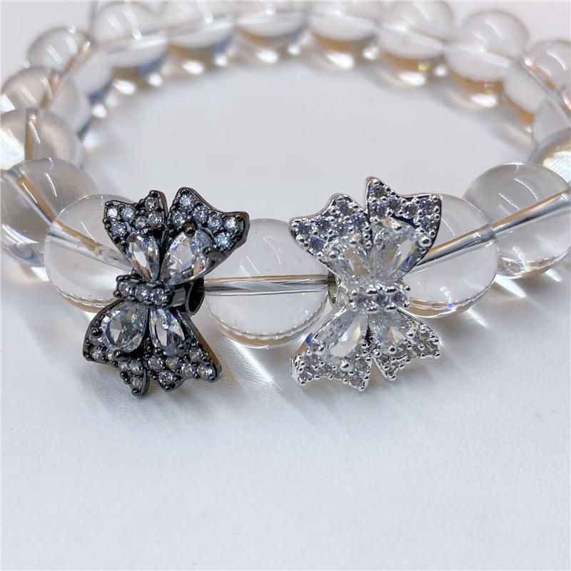 High Retention Micro-Paved Zircon Butterfly Rhinestone Beading Accessories