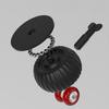 Paste Ball Bearing Caster No Drilling Required Furniture Bedside Table Load-Bearing Casters Mobile Base Braked Silent Wheels