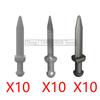MOC Military Building Blocks Medieval Soldiers Knight Figures Weapons Accessories Witc Hat Helmet Shield Spear DIY Brick Toy T10