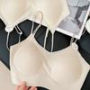 Non-magnetic ultra-thin jelly fixed cup, beautiful back tube top, thin seamless collection, nude summer