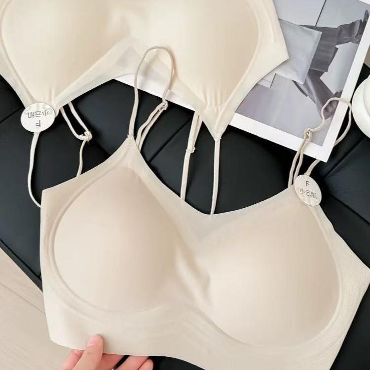 Non-magnetic ultra-thin jelly fixed cup, beautiful back tube top, thin seamless collection, nude summer