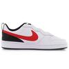 Nike Court Borough 2 Low White University Red GS BQ5448-110