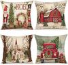 Christmas Decoration Sofa Cushion Cover Bed Decoration Pillow Cover Home Decoration Pillow Covers Decorative 40X40Cm