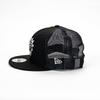New Era 9FIFTY Black & White Snapback Mesh Cap, NBA Phoenix Suns