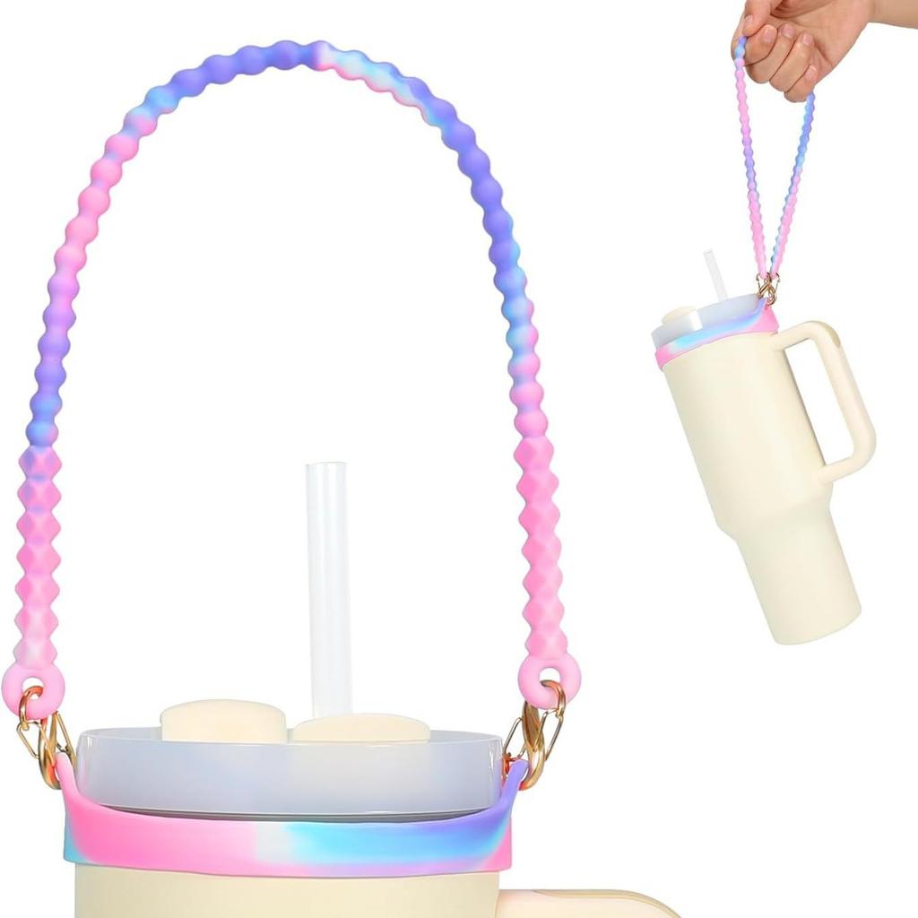 Water Bottle Handle Water Bottle Sling Carrier Holder Strap Soft Durable Silicone for Most 8-40oz Bottles for Cup Accessories