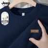 JEEP SPIRIT Men's Loose Fit Round Neck Pullover Sweatshirt