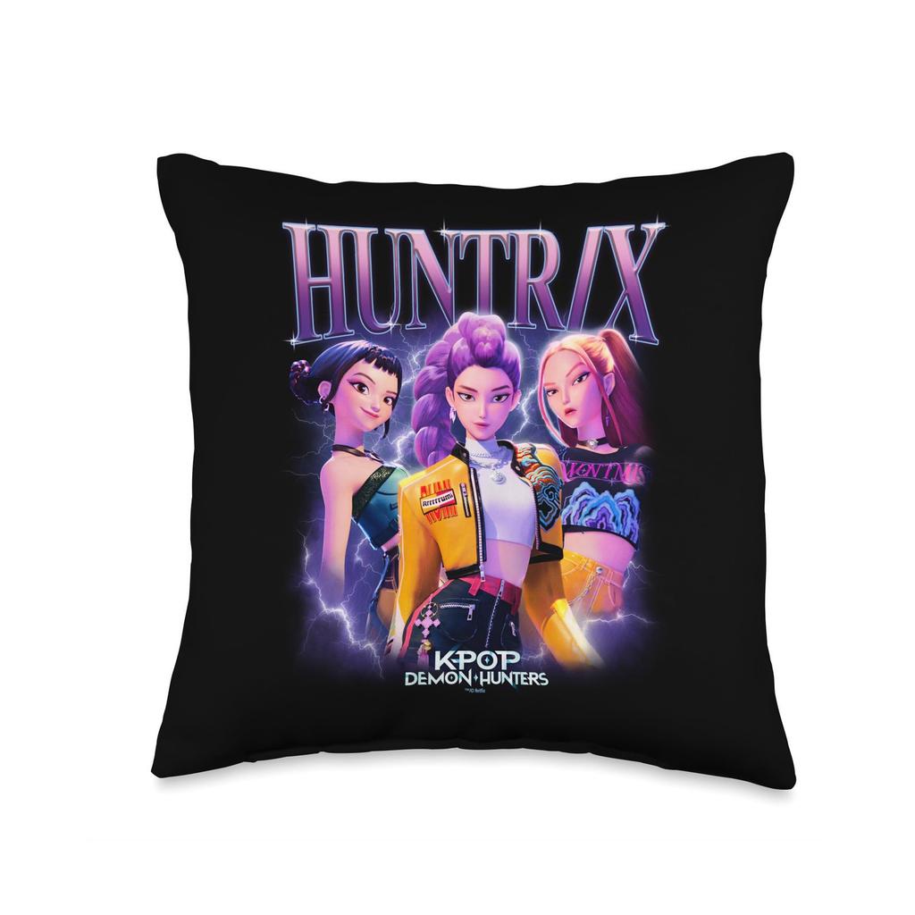 Kpop Dämonenjäger Kissenbezug Weich Bequem Huntrix Bedruckt Zuhause Auto Sofa Büro Kissenbezug Weihnachten Täglich Deko