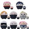 Anime Creative Q Version Jujutsu Kaisen Plush Dolls: Gojo Satoru, Yuji Itadori, Megumi Fushiguro.