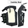 Kuzhe Cowhide & Wool Motorcycle Winter Knee Pads